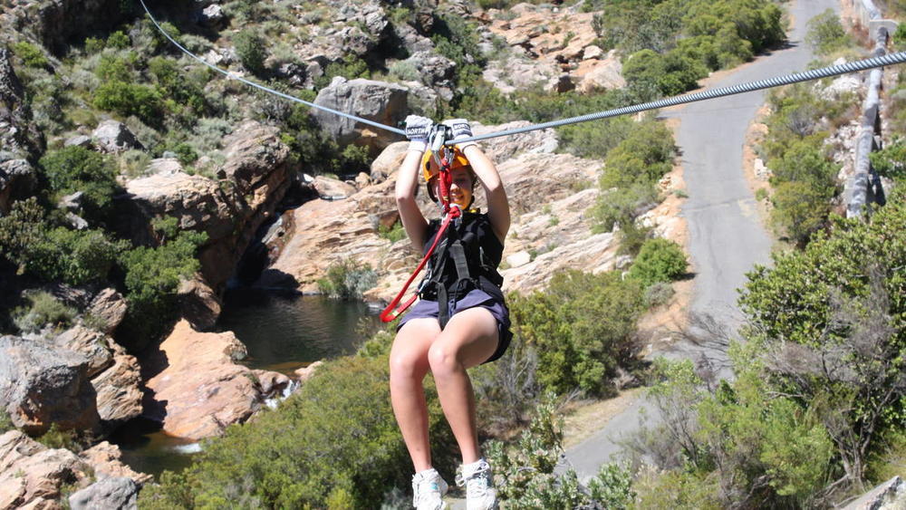 Zip Lining in Tsitsikamma